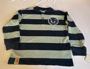 Sonic the Hedgehog Striped Long Sleeve Rugby Polo Shirt Size S
D1